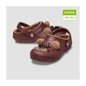 [AK플라자] [크록스] 클래식 라인드 아이엠 브라운베어 토들러 210019-2FL