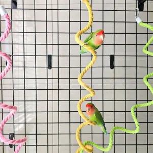 앵무새 놀이터 와이어 로프 횟대 1.5m