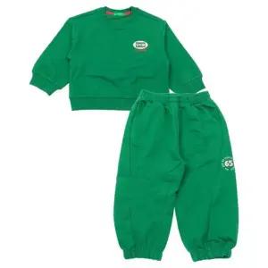 [갤러리아] 베네통키즈G  D스트릿맨투맨트레이닝팬츠세트 QAMT01541/QATP01541 GN