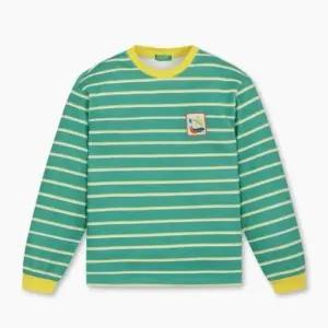 [갤러리아] 25F 베네통키즈 컬러스 스트라이프 티셔츠(QATS18561_GN)