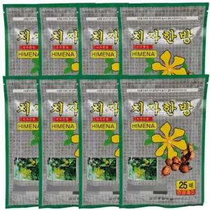 치자 한방 25매입 붙이는 패드 패치 건강 찜질팩 8개