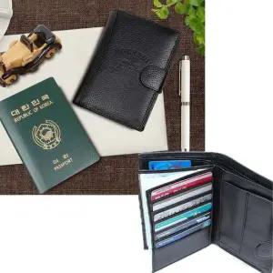 BM04 실용적포켓 여권지갑 카드 지폐 명함 가죽중지갑 가죽지갑 카드지갑 반지갑 지갑 동전지갑