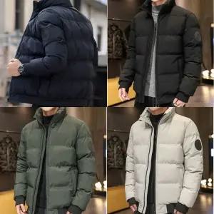 남성 두툼한 패딩 점퍼 자켓 방한 잠바 하프패딩 외투 아우터 빅사이즈 남자 가을 겨울 L~5XL