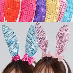 스팡클리본토끼머리띠 동물 머리띠 파티