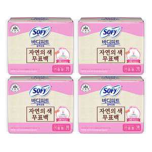 쏘피 바디피트 볼록맞춤 무표백 중형 18매, 4개