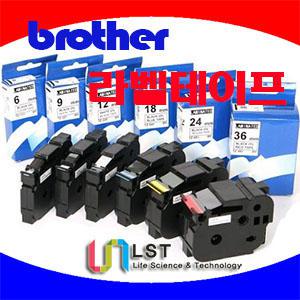 [LST](정품)부라더 라벨테이프/3.5mm~36mm/라벨 프린터/라벨기/PT-H110/PT-P700/PT-D600/PT-P900W