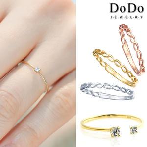 [도도쥬얼리] 14k 미스반지 미스링 싱글링 레이어드 마디 반지 순금 애끼 우정