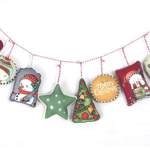 크리스마스 데코레이션 리스만들기(솜,바늘,실포함) / diy 패키지 오너먼트 키트 재료