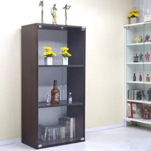 드림퍼니처 드림1200 유리문 깊이30cm 3단 수납장 4단 장식장 틈새장 소품장 피규어 진열장 공간박스 책장