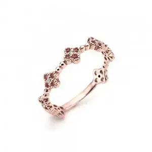 14k 큐트 플로럴 애끼링