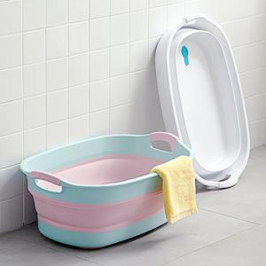 이세토 접이식 물빠짐대야/빨래대야 애견욕조 손빨래