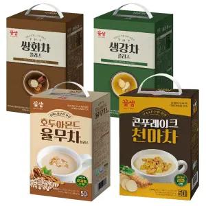 꽃샘 쌍화차 50티 외 분말차 모음 - 생강차 대추차 호두아몬드율무차 천마차