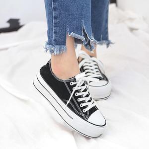 심플 키높이 캔버스 여자 스니커즈 운동화 레코드8109