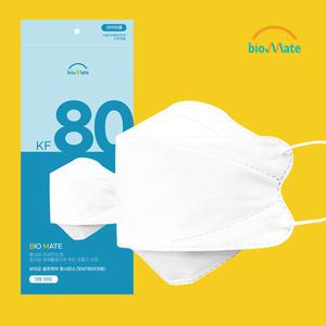 바이오셀프케어 황사마스크 KF80 대형 100매/국내생산/개별포장