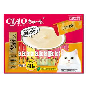 [중복20%]이나바 챠오츄르 (SC-133) 닭가슴살 버라이어티(40P) 츄르간식 고양이간식