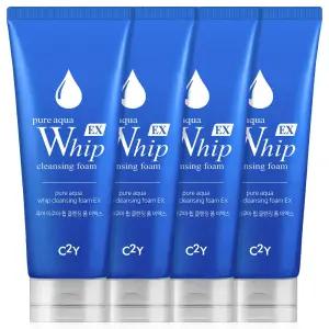 C2Y 아쿠아 휩 폼클렌징 EX 225ml 4개 대용량 세안제 클렌징폼