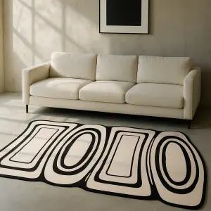 홈메이드 북유럽 먼지없는 카페트 사계절 거실 단모 러그 매트 84번