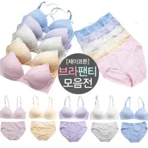 여성속옷세트 순면노와이어브라팬티10종세트
