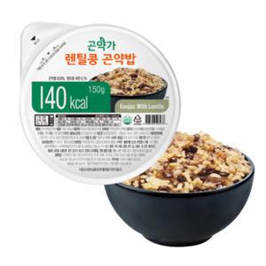 곤약가 즉석밥 렌틸콩 곤약밥 150g x 10/20/30팩 -1팩 드시면 100분 걷는 효과