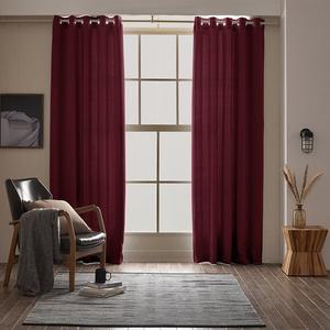 [레스티]아일렛형 하비드 암막커튼 긴창 (145x233cm) 버건디 1장