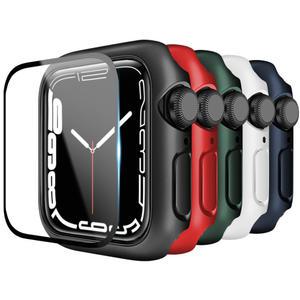 애플워치9 8 7 강화유리 케이스 45mm 41mm 7세대 풀커버 하드 풀글라스