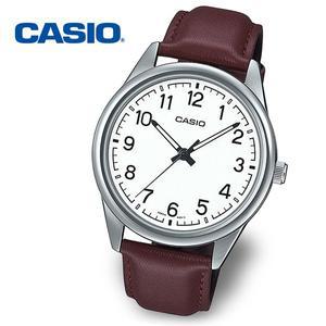 [카시오][정품] CASIO 카시오 남성 야광 가죽 수능시계 MTP-V005L-7B4