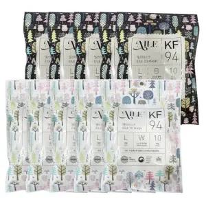 악마돼지 엘르 KF94 마스크 대형10매x10개/국내생산