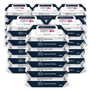 [코디]쌍용씨앤비 코디 데일리 손 소독 물티슈 캡형 50매 30팩