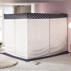 사각 난방 텐트 캐노피 더블 세트 방한 침대 보온 겨울 실내 바람막이 텐트