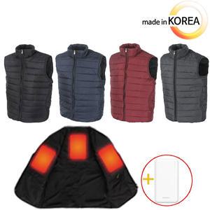 국산 발열조끼 차이나 온열조끼 골프 열선 열판3개 배터리포함