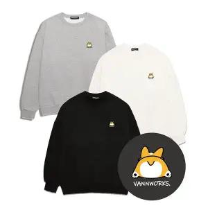 [하프클럽/]웰시코기 버트 오버핏 맨투맨(VNCTS407)