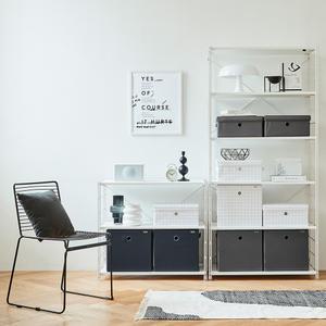 한샘 샘 폴리 수납바스켓 3개세트 중/대/와이드 샘책장호환 수납박스 정리