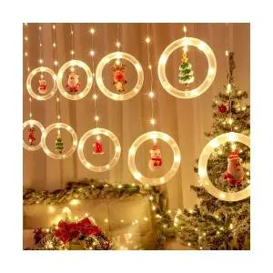 크리스마스 전구 성탄절 파티 소품 데코 장식 꾸미기 캠핑 카페 매장 학교 벽 창문 가랜드 LED 줄 조명