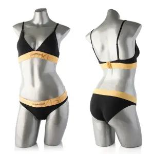 [캘빈클라인 언더웨어] CK 여성 브라렛+팬티 세트 QF7053+QF7056 BLACK