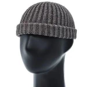 [하프클럽/]UJW001.여름 니트 와치캡 숏비니 챙없는 모자 얇은 남자 골지 비니