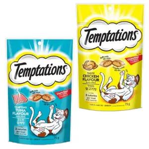 템테이션 고양이 간식 75g 닭고기맛 참치맛