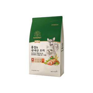 정관장 지니펫 더 홀리스틱 체중조절 강아지사료 홍삼&국내산 오리 1.2kg