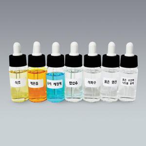 [더원사이언스] 점적병에 담긴 여러가지 용액 7종(각30ml) KSIC-10416/10416/점적병/5학년2학기/과학교구