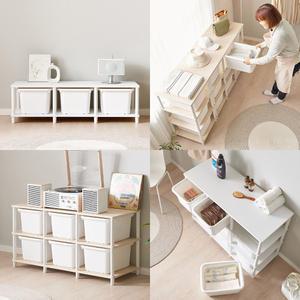 [국내생산] 큐브 바구니수납장 펜트리 거실장 아이방정리 옷정리 전자렌지수납장 베란다정리대