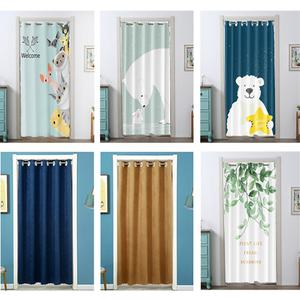 비침없는 커튼 블라인드 가림막 패브릭 압축봉 봉커튼 120x200, 85x120cm