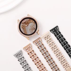 오르몽트 (세트) 갤럭시워치8 7 6 5 4 호환 클래식 큐빅 브레이슬릿 다이아 보호커버 메탈 갤럭시워치스트