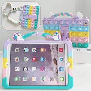 갤럭시탭A9 플러스 A8 A7 라이트 A 8.0 10.1 유니콘 스트랩 팝잇 실리콘 태블릿 케이스