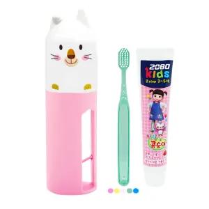 애경 어린이 칫솔치약 세트 C형 x 100개 / 선물 판촉 홍보 포장 치약 칫솔