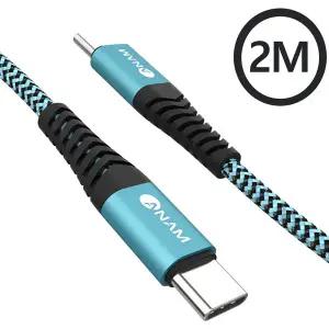 아남 USB C타입 PD충전선 갤럭시 아이폰 급속 충전 데이터 케이블 선정리 타이 포함