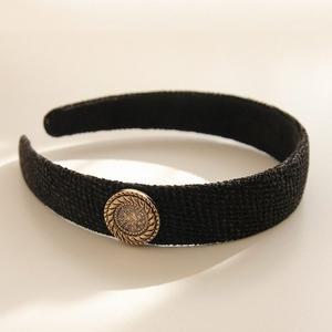 [제이로렌] 엔틱 캐스팅 스웨이드 헤어밴드 H01113