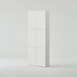 한샘 티오 격자책장 전체도어형 6단 80cm (컬러 택1)