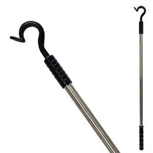 높은곳 옷걸이거는 긴봉 옷매장 세탁소 옷내리는 고리막대