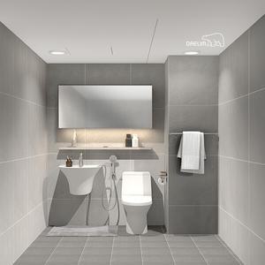 대림바스 디럭스그레이 LED 와이드플랩장 소형욕실 리모델링