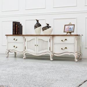 [소피아엘렌]비너스 프렌치 엔틱 거실장 원목 TV 다이