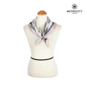 [롯데백화점]메트로시티 클래식체크 실크스카프 MSSS-2012